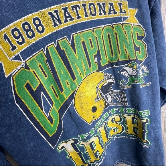 Notre Dame Vintage 1988 Championship Shirt - Picture 4 of 5